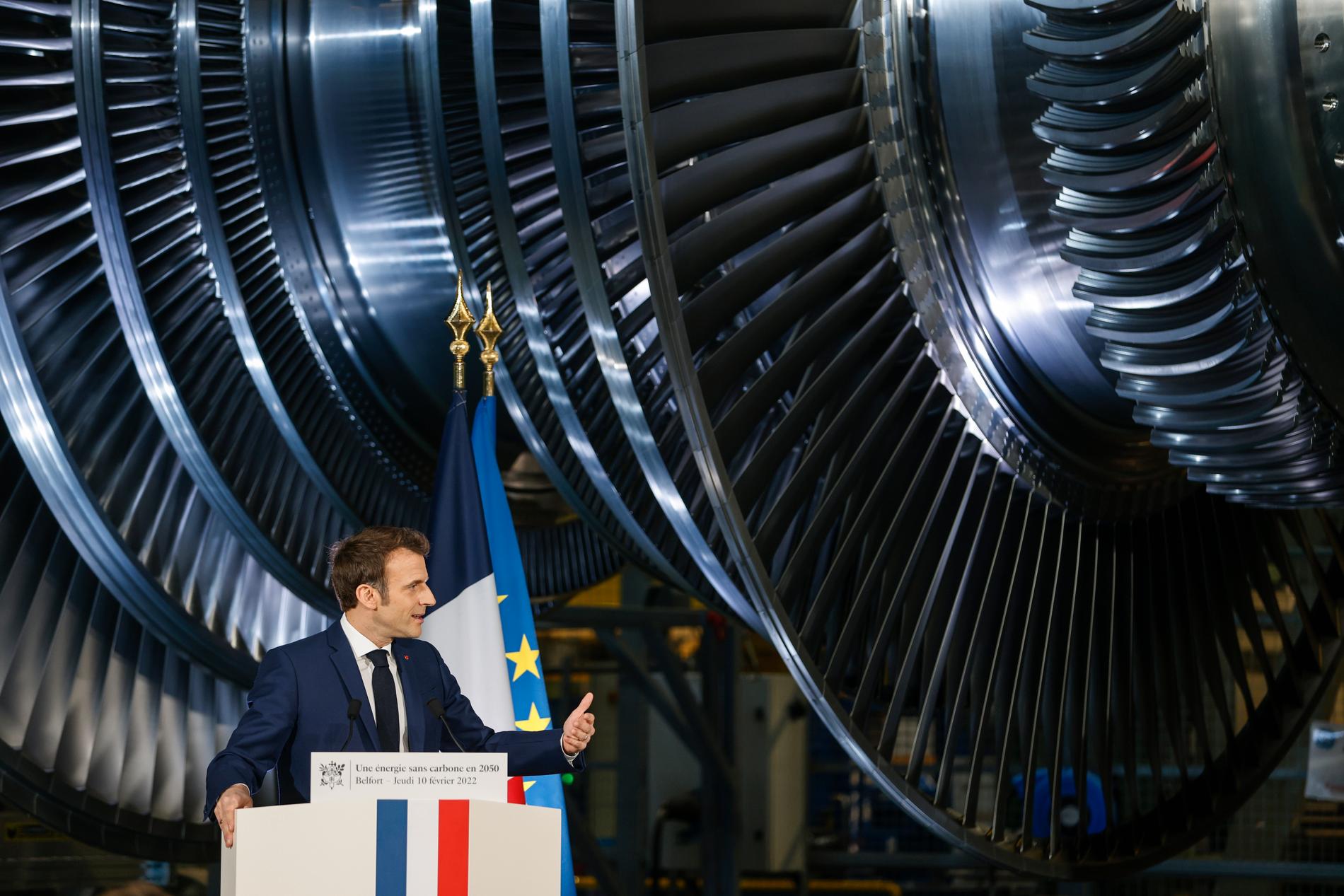Frankrikes president Emmanuel Macron gav på torsdagen beskedet att landet ska bygga upp till 14 nya kärnkraftsreaktorer. Tillkännagivandet gjordes i ett tal hos en turbintillverkare i Belfort.