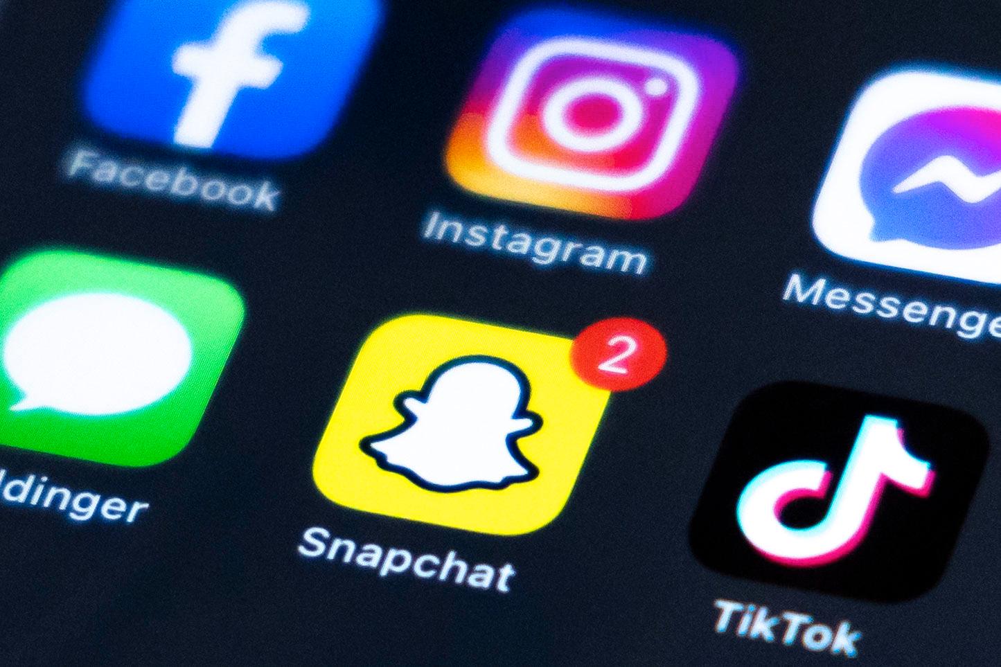 Populära sociala mediet Snapchat låg nere några timmar under onsdagen. Arkivbild.