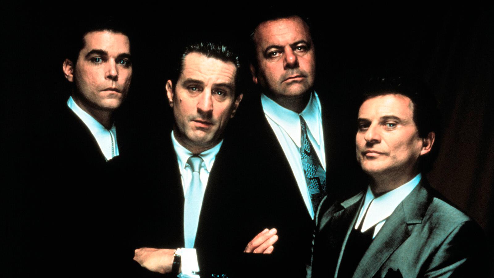 "Maffiabröder", "från vänster Ray Liotta, Robert De Niro, Paul Sorvino och Joe Pesci. 
