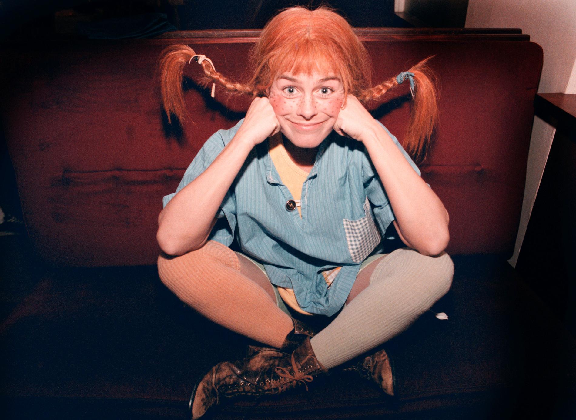 Pernilla Wahlgren som Pippi Långstrump.