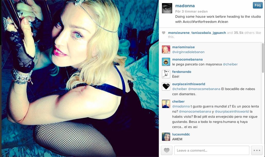 Madonna bekräftade nyheten på Instagram.