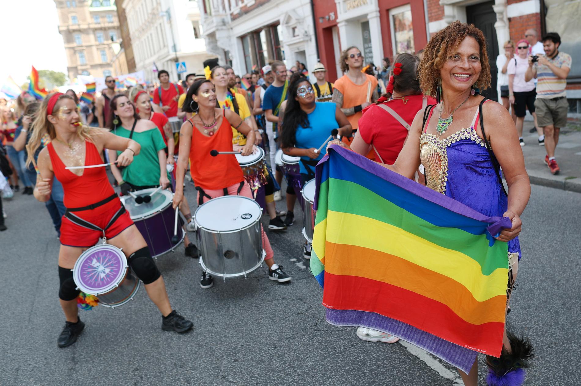 World Pride i Köpenhamn och Malmö i augusti pandemianpassas. Arkivbild från prideparaden i Malmö 2019.