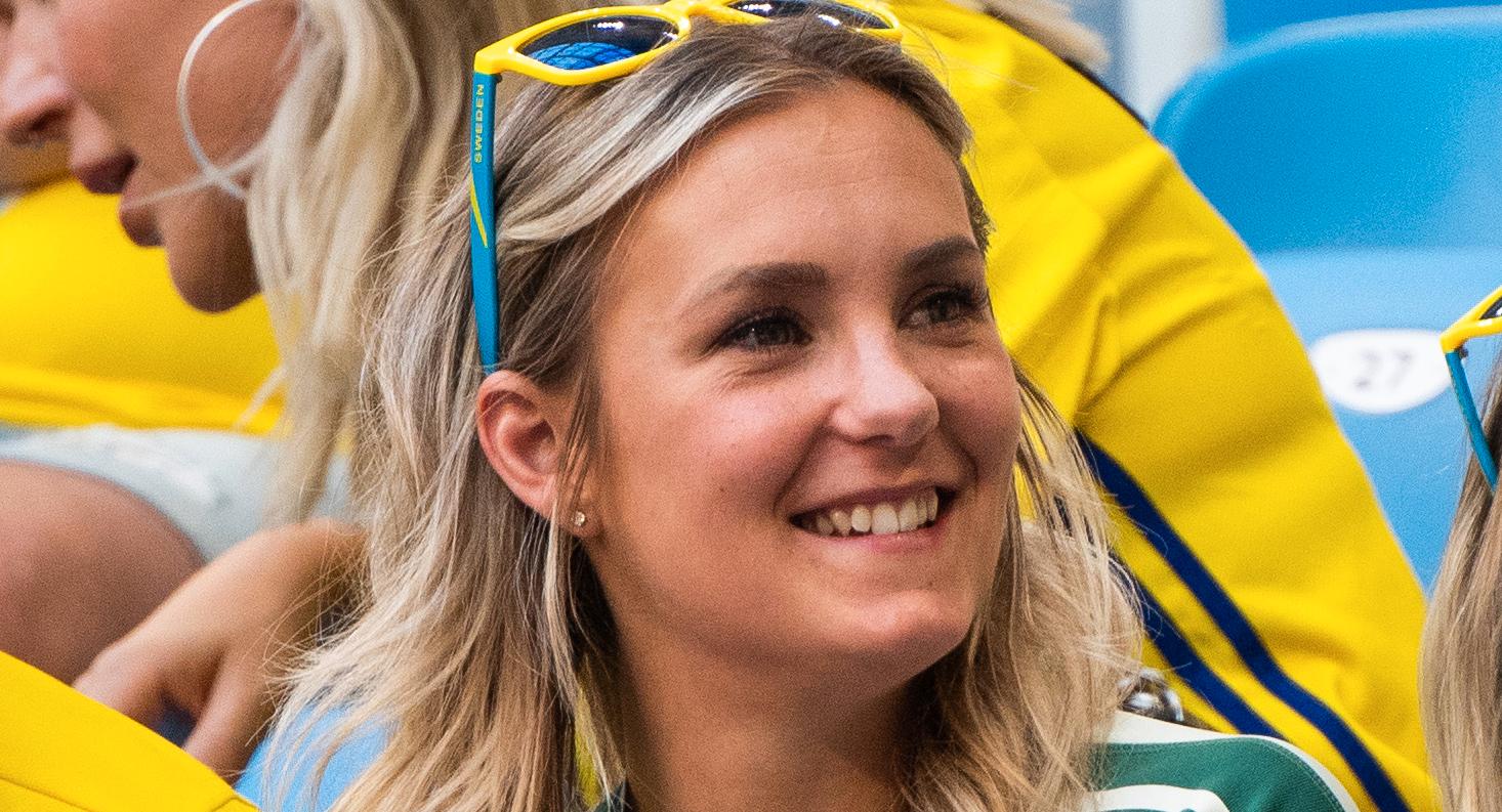 Mia Lindgren under VM 2018.