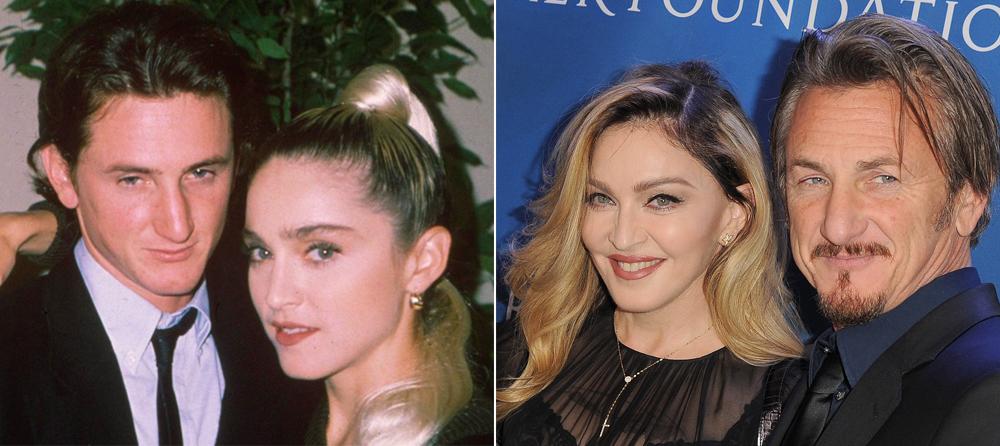 Då och nu Madonna och exmaken Sean Penn.