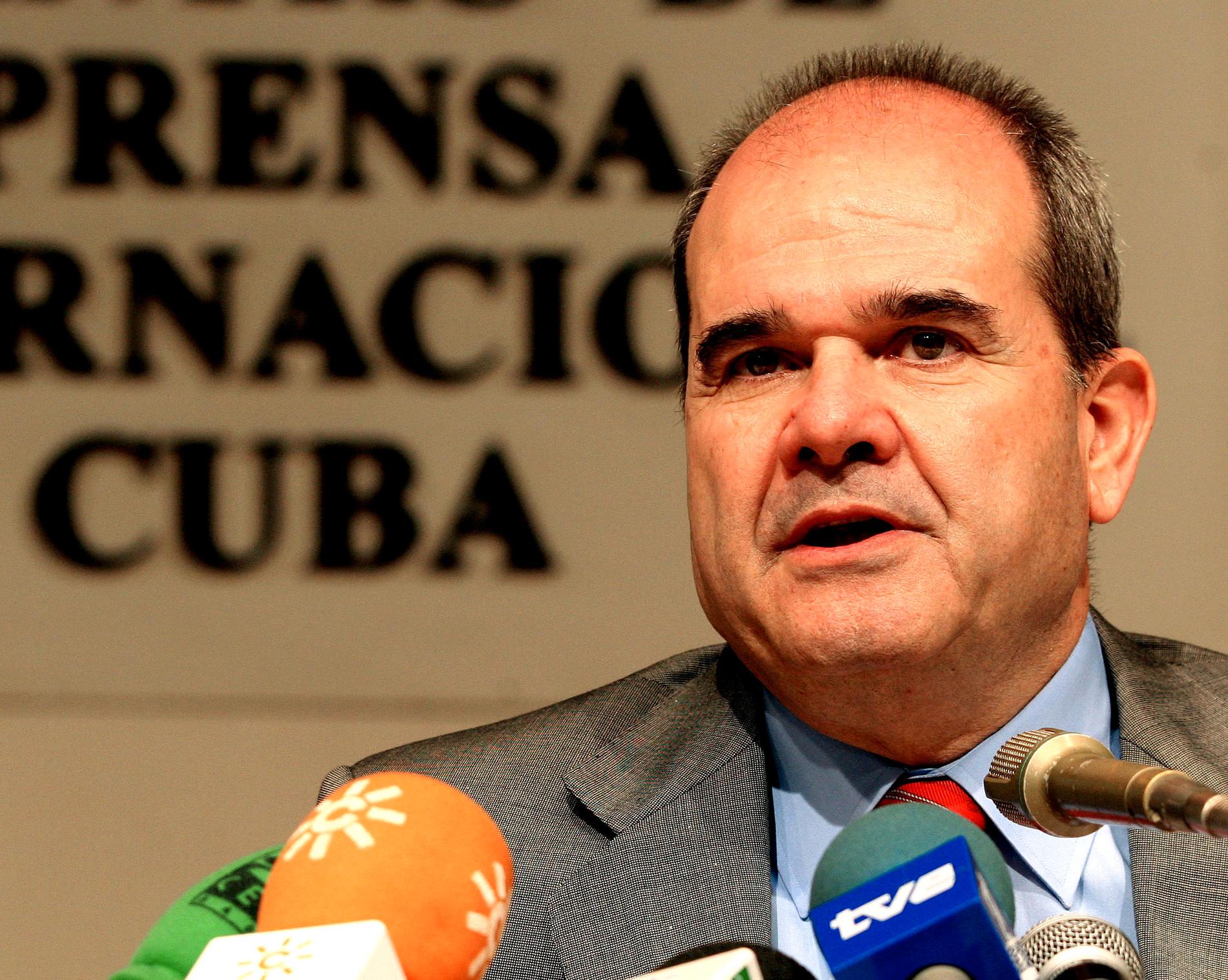 Manuel Chaves, dåvarande regionpresident i Andalusien, under ett besök på Kuba 2005. Arkivbild.