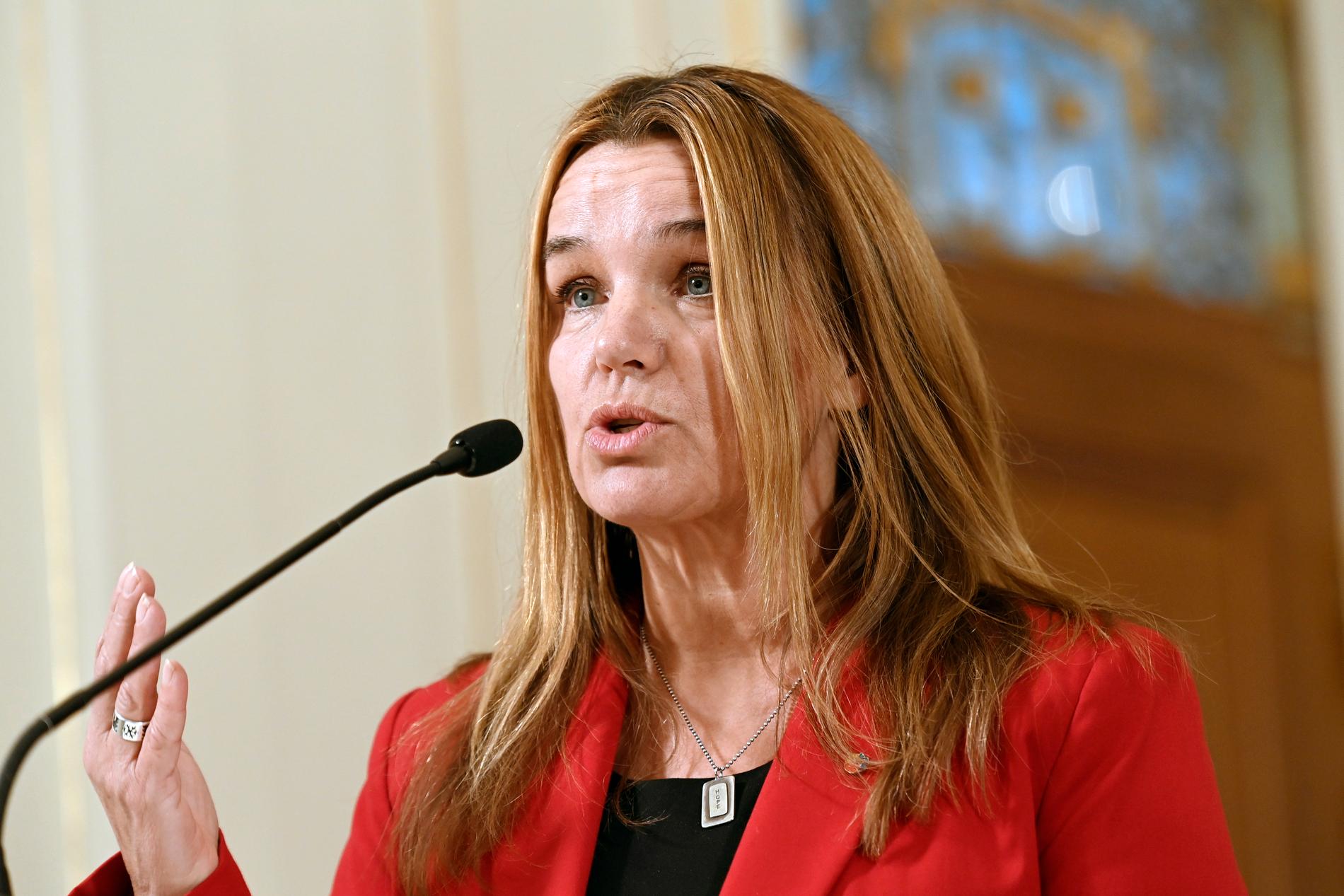 Anna-Caren Sätherberg var chockad över Klimatrådets presentation.