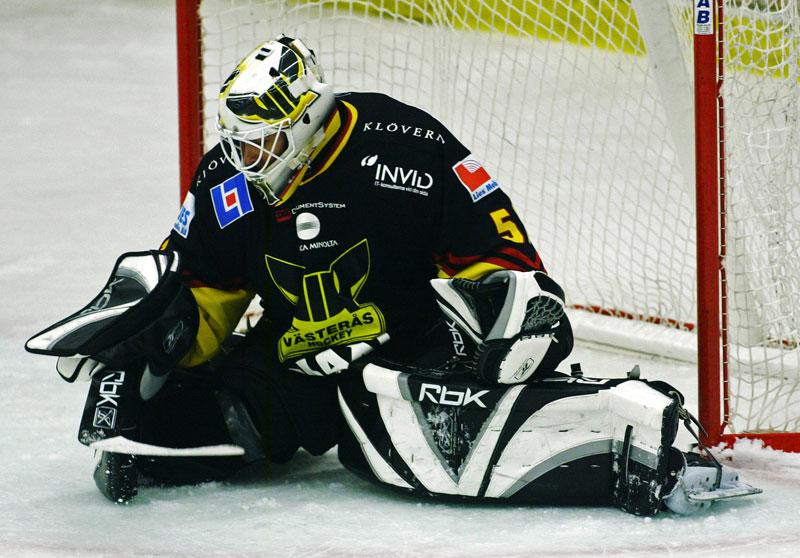 Johan Thalberg under tiden som målvakt i Västerås.