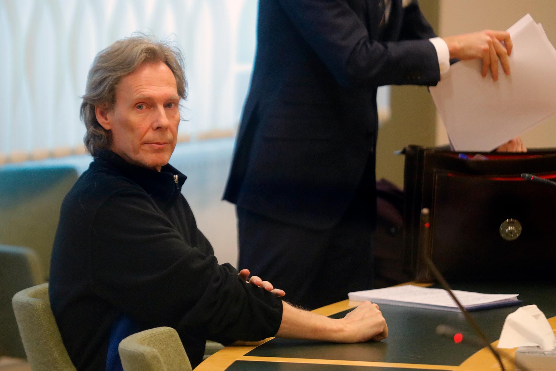 Ulf Borgström, även känd som Gryningspyromanen under fredagens häktningsförhandling.