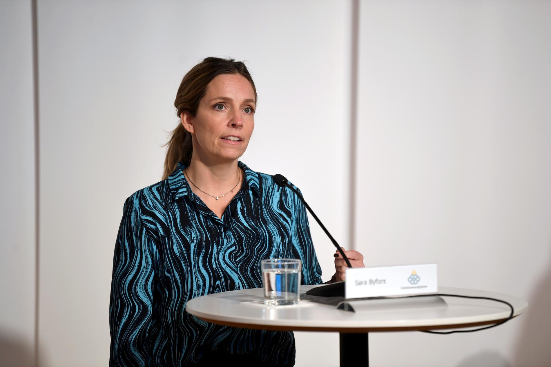 Sara Byfors, enhetschef, Folkhälsomyndigheten. 