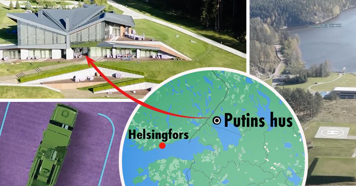 Putins hemliga tillhåll i skogen – nära Finland