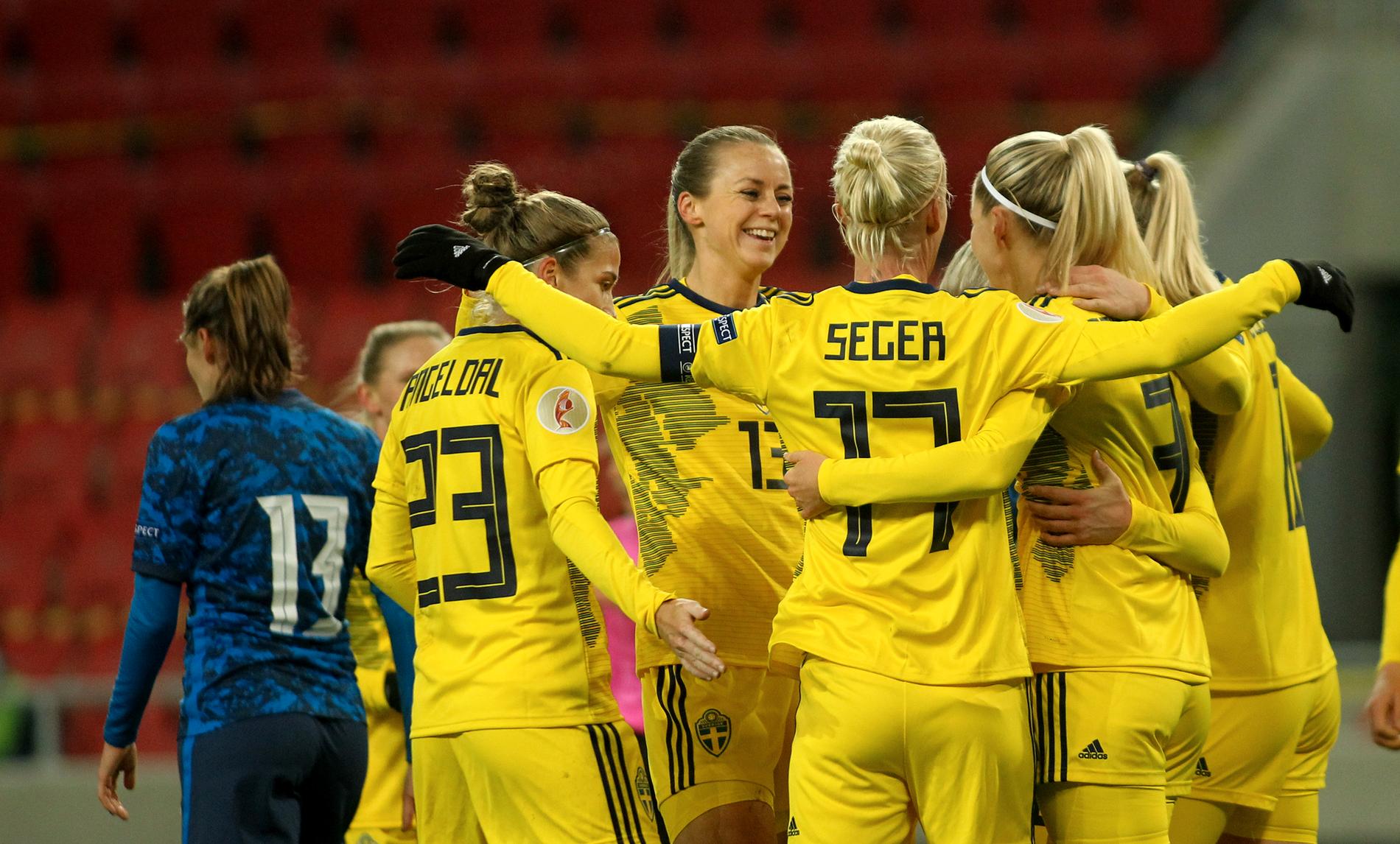 Sverige var totalt överlägset i den avslutande EM-kvalmatchen borta mot Slovakien.