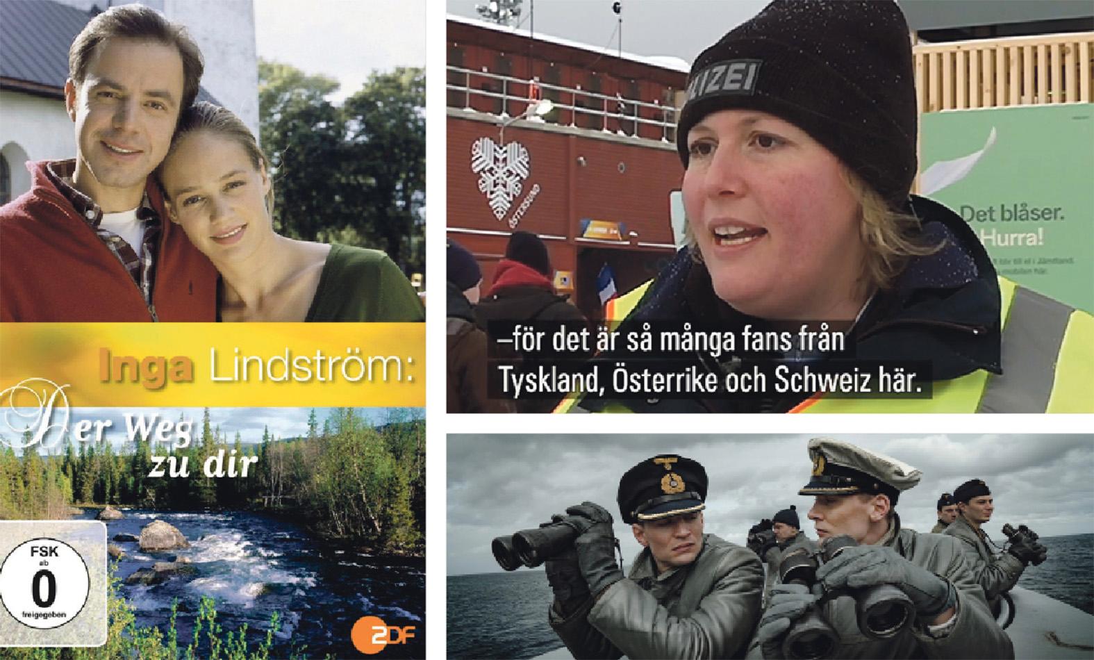 Tysk trio. Den tyska filmserien om Inga Lindström, polisen Marei i Östersund och tv-serien ”Das Boot”.