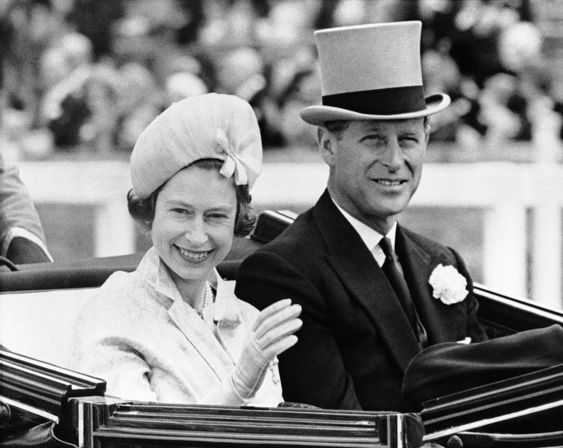 Drottning Elizabeth och prins Philip. Arkiv 1962
