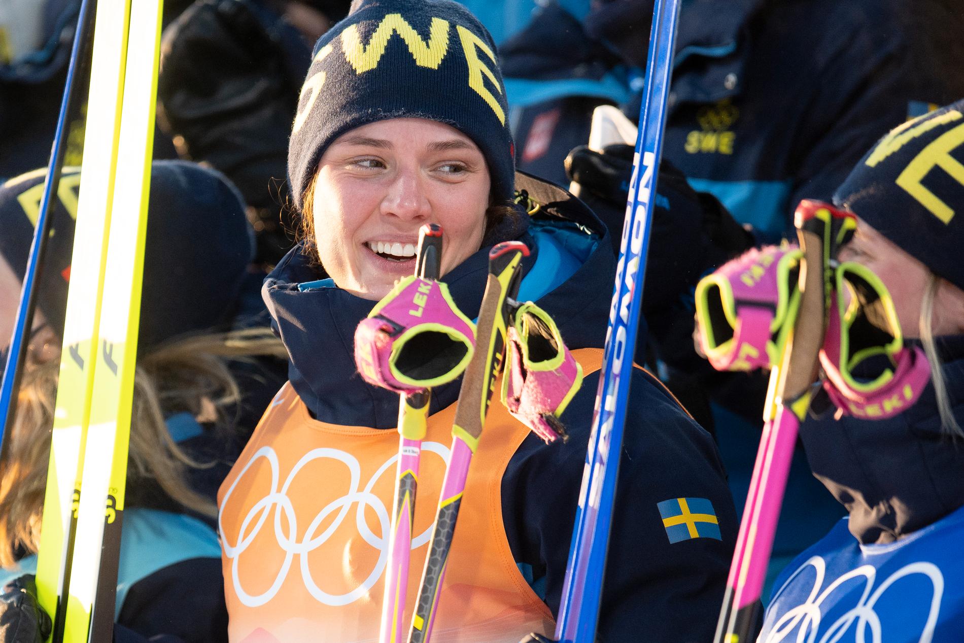Hanna Öberg pikade Norge efter guldet. 
