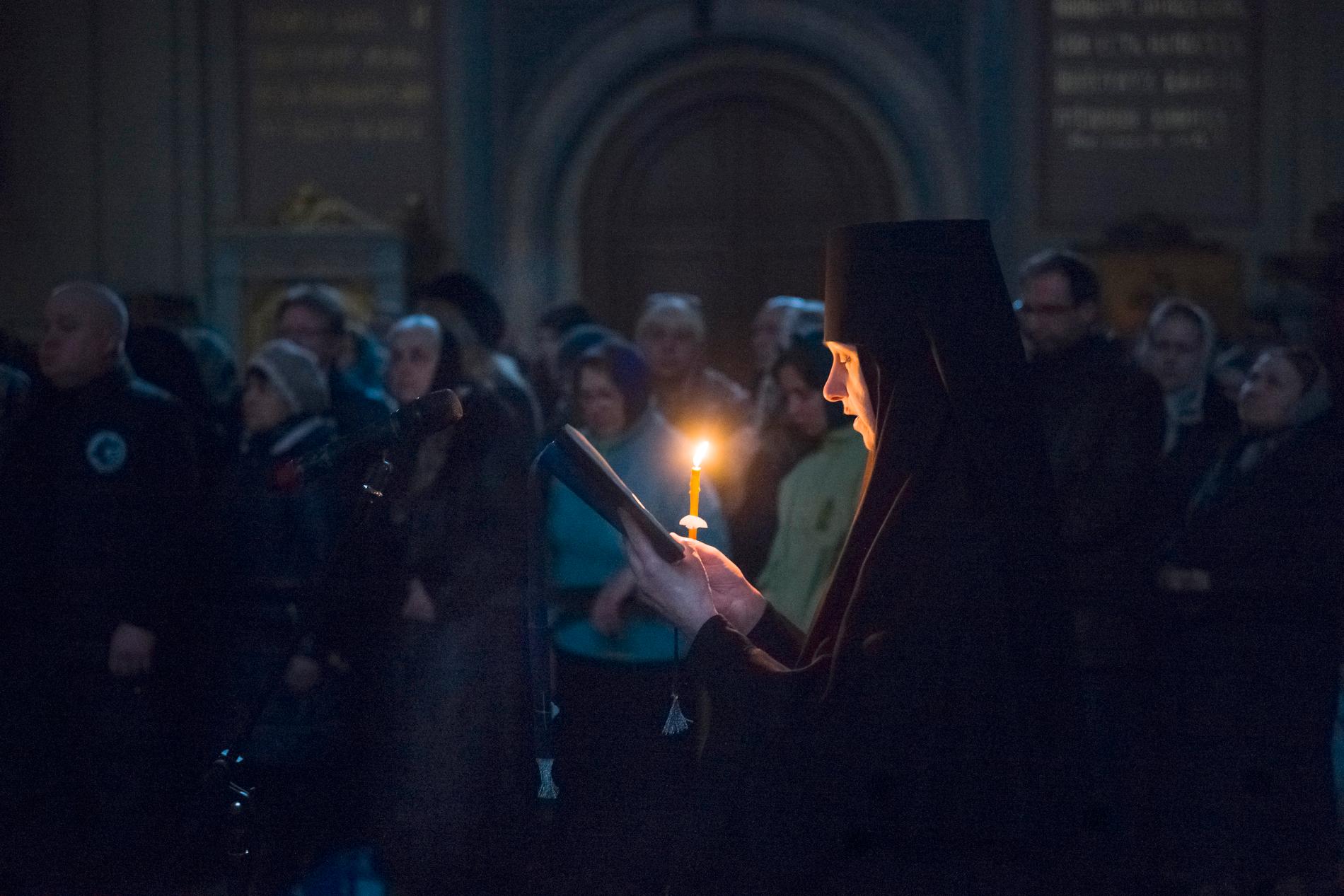 Processioner är en viktig del av det ortodoxa påskfirandet. Bilden är från Ryssland, det största ortodoxa landet. Arkivbild.