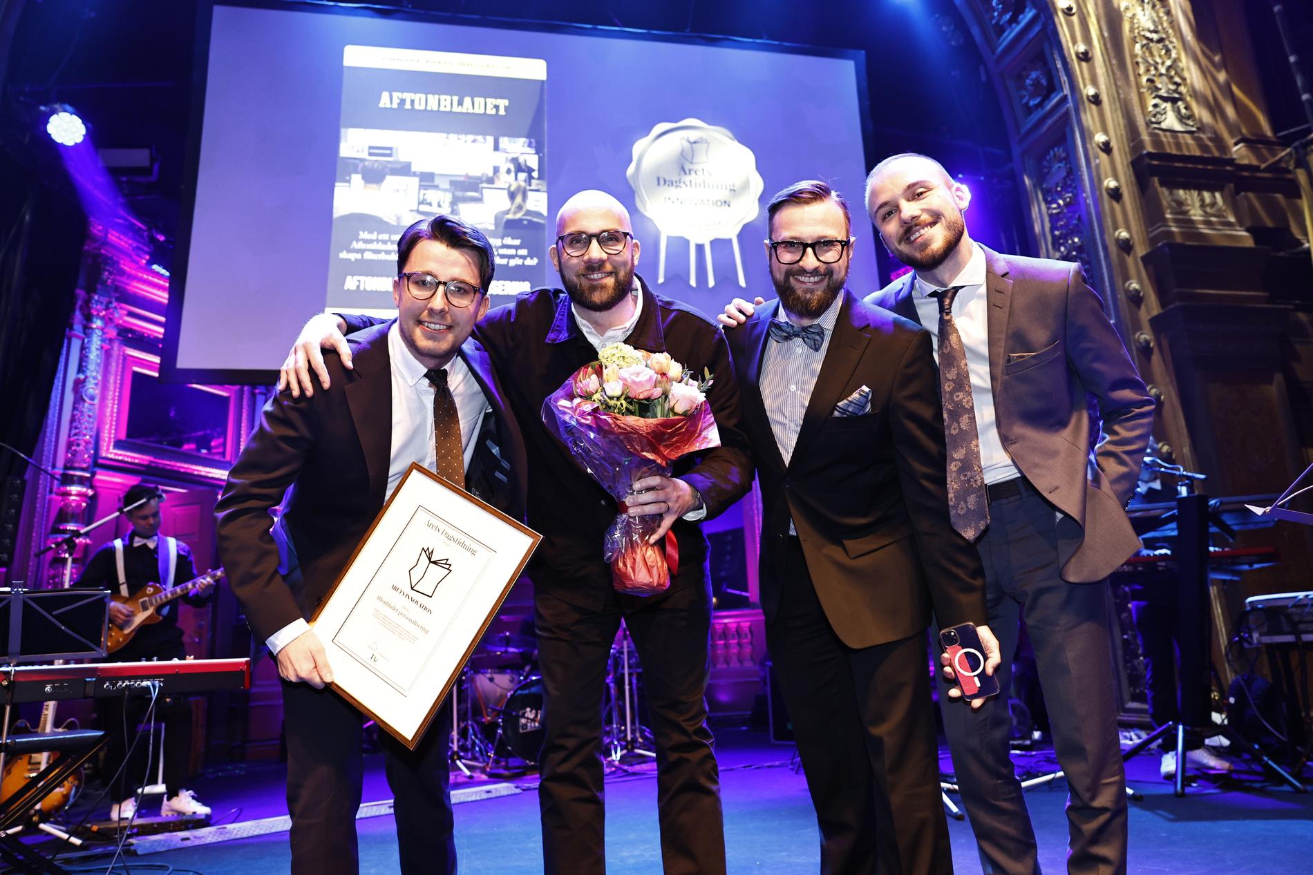 Aftonbladet prisades i kategorin ”Årets innovation”