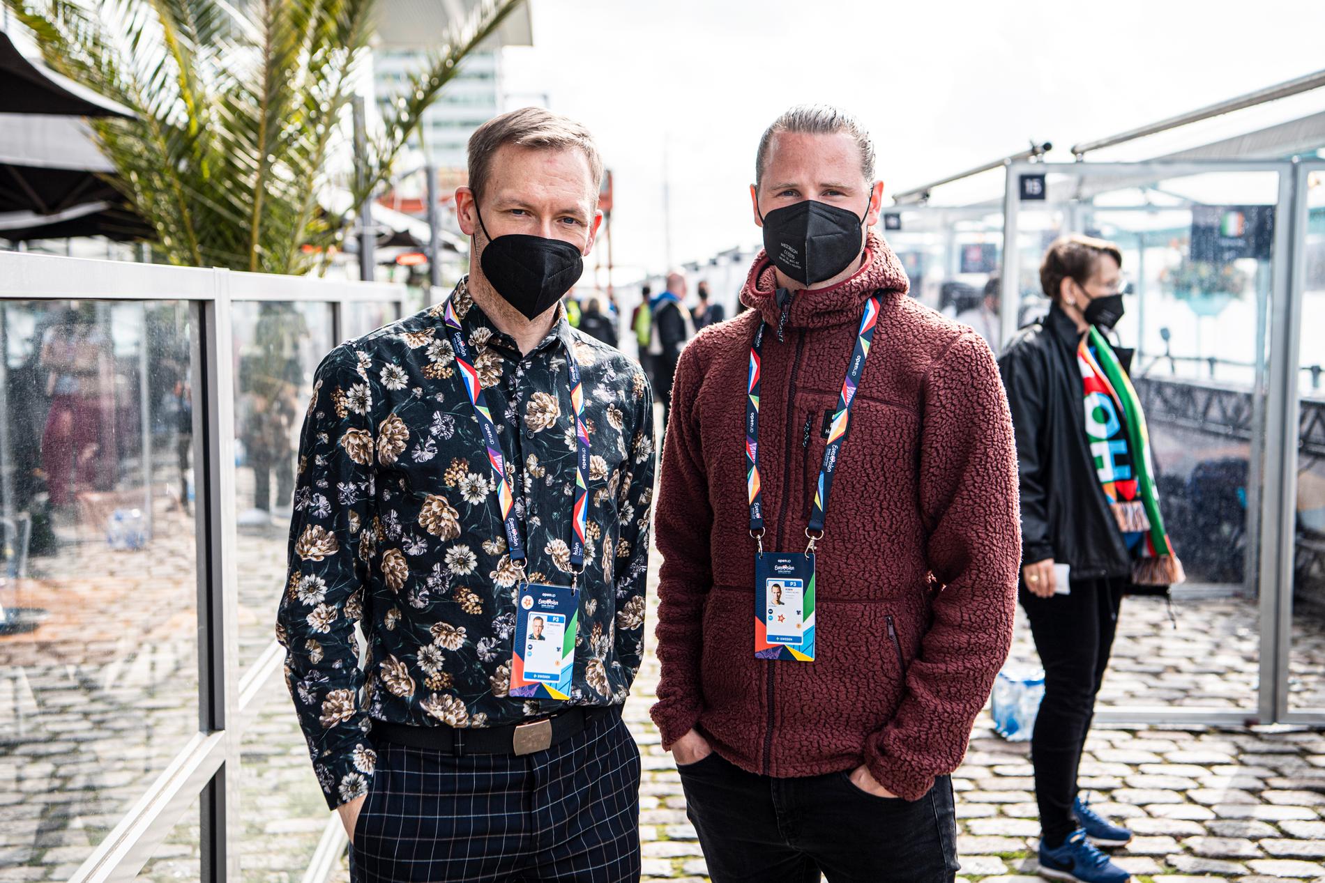 Aftonbladets reporter Torbjörn Ek och fotograf Robin Lorentz-Allard är på plats i Rotterdam för att bevaka Eurovision song contest.