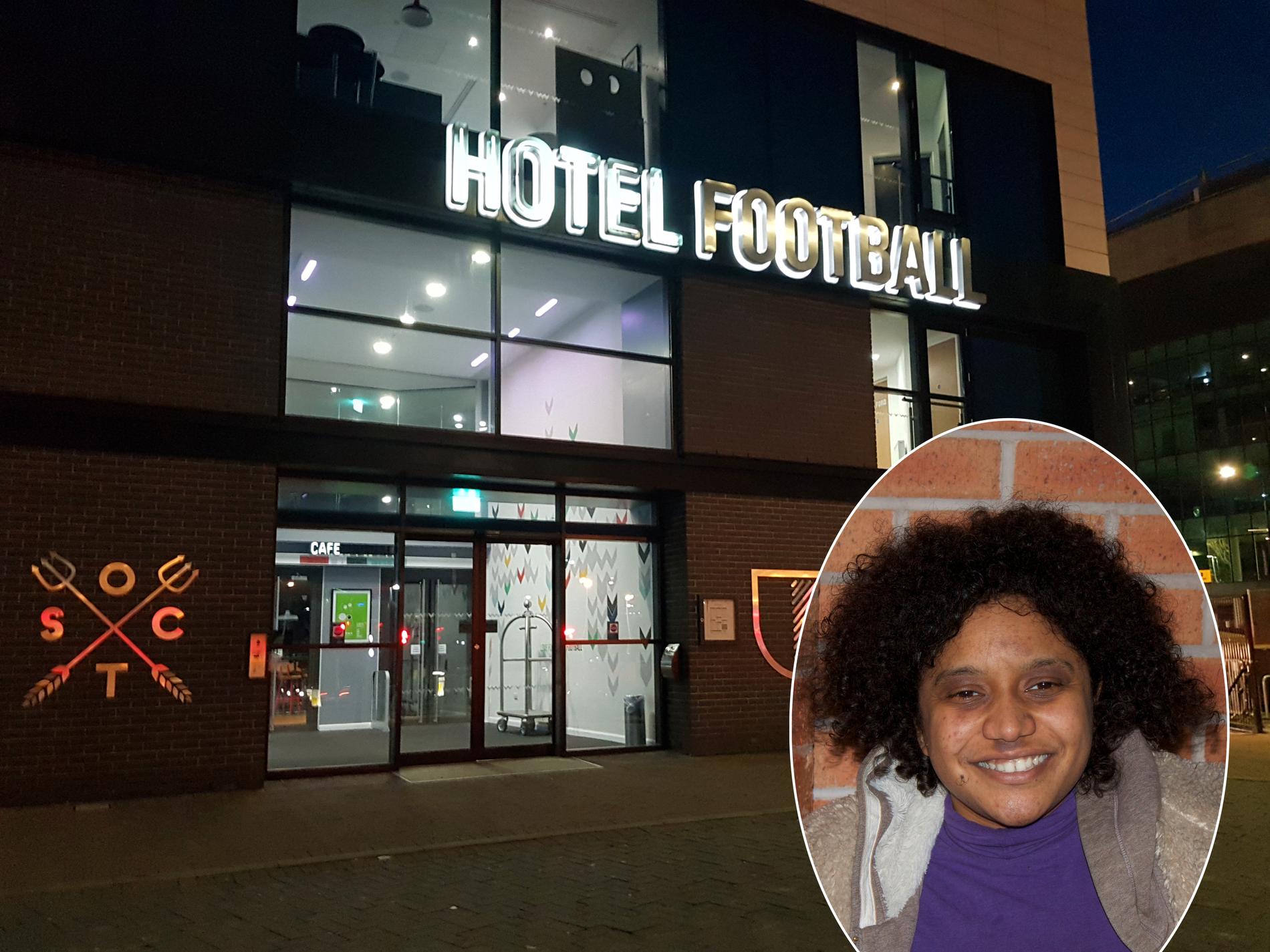 På pubel Hotel Football träffar Sportbladet Natalie Burrell.