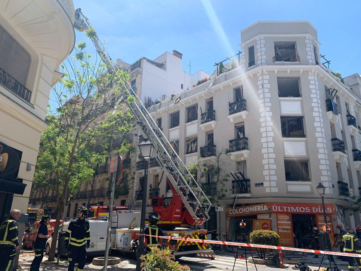 Explosionen ska ha inträffat i en byggnad i stadsdelen Salamanca.