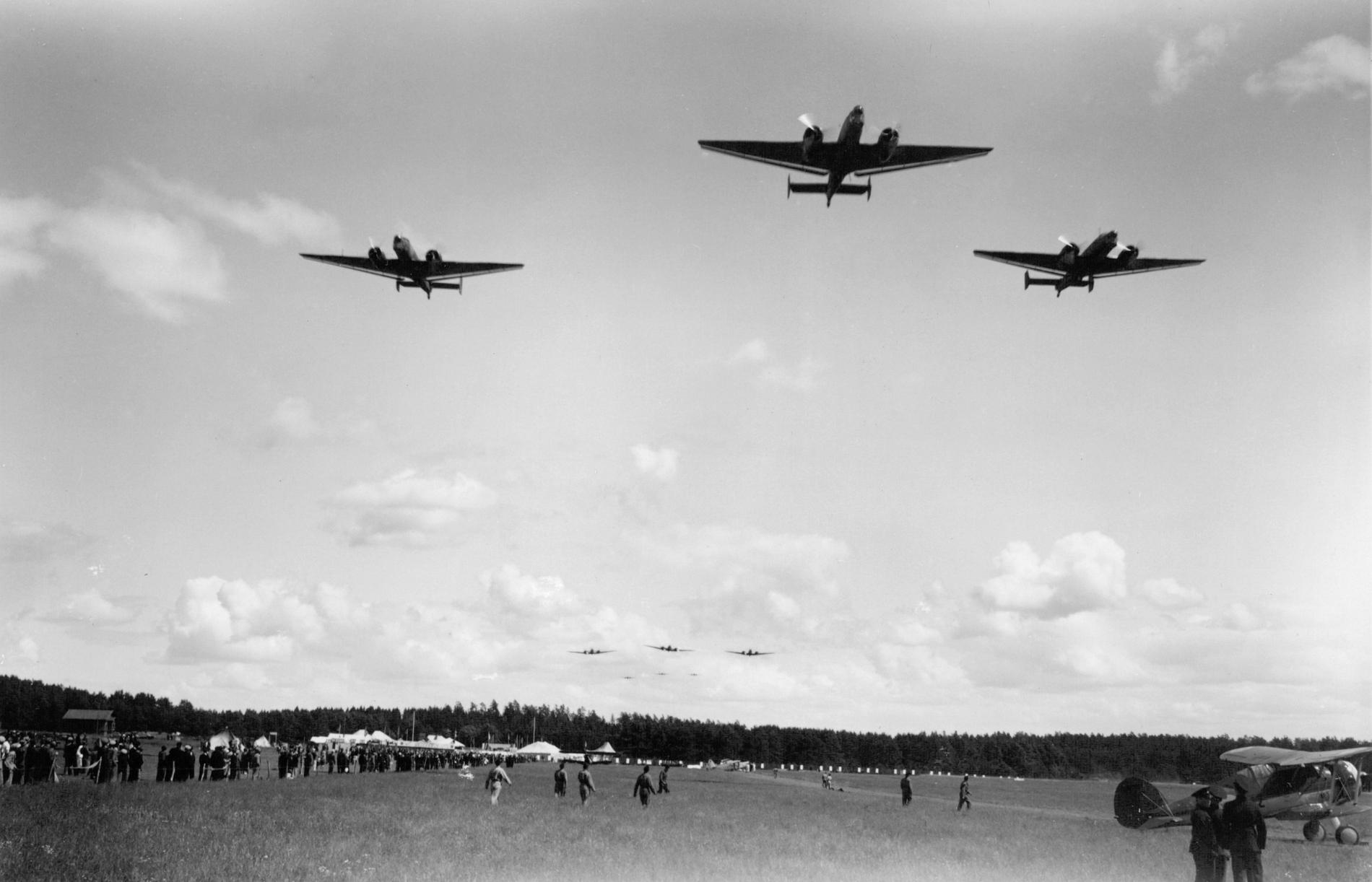 Sverige köpte 40 plan av modellen Junkers JU 86, som här kallades B3. Arkivbild.
