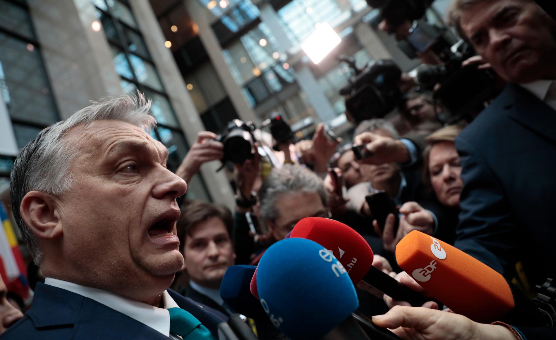 Viktor Orbán i Bryssel i februari 2020.