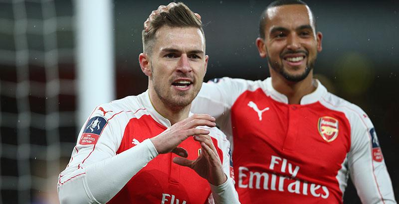 Ramsey gjorde läckra 2-1-målet för Arsenal.