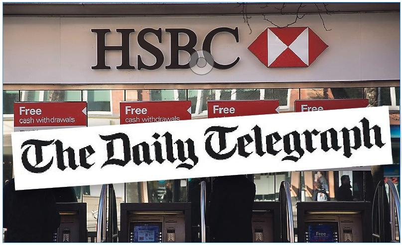 Daily Telegraph påstås ha stoppat kritiska artiklar om storbanken HSBC för att inte förlora annonsintäkter. Foto: AP