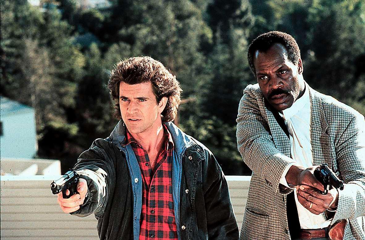 Mel Gibson och Danny Glover i ”Dödligt vapen-filmerna.