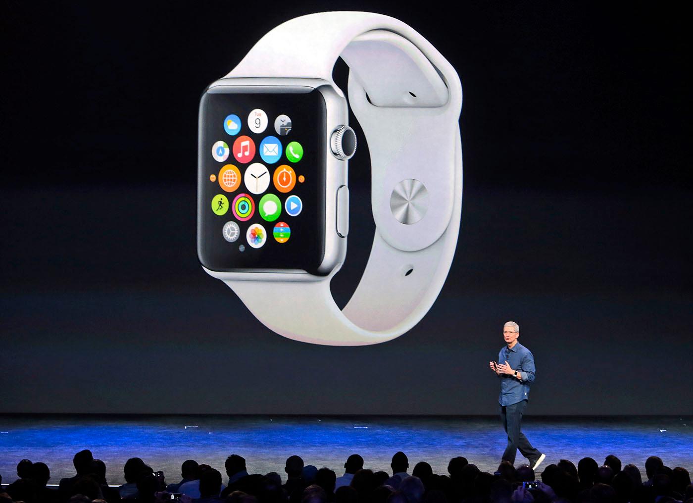 Apple Watch presenterades av företagets vd Tim Cook den 9 september 2014.