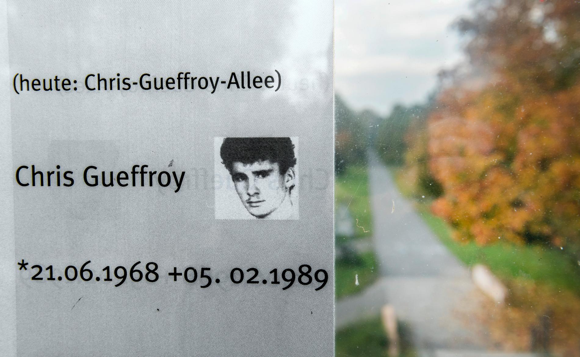 Chris Gueffroy var den siste som sköts under ett flyktförsök från DDR.