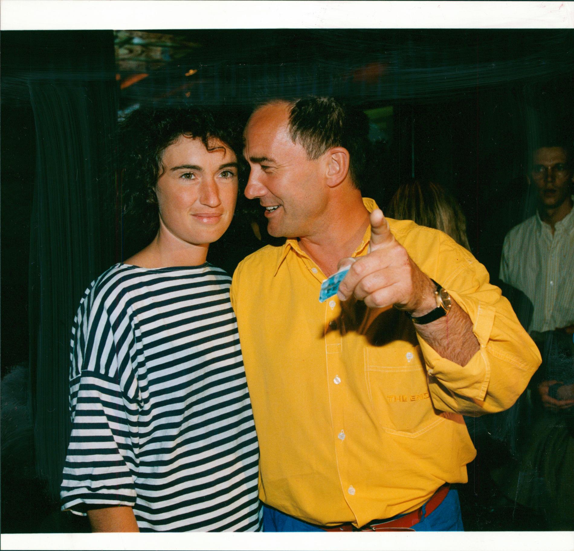 Eva Bolin och Robert Broberg 1991. 