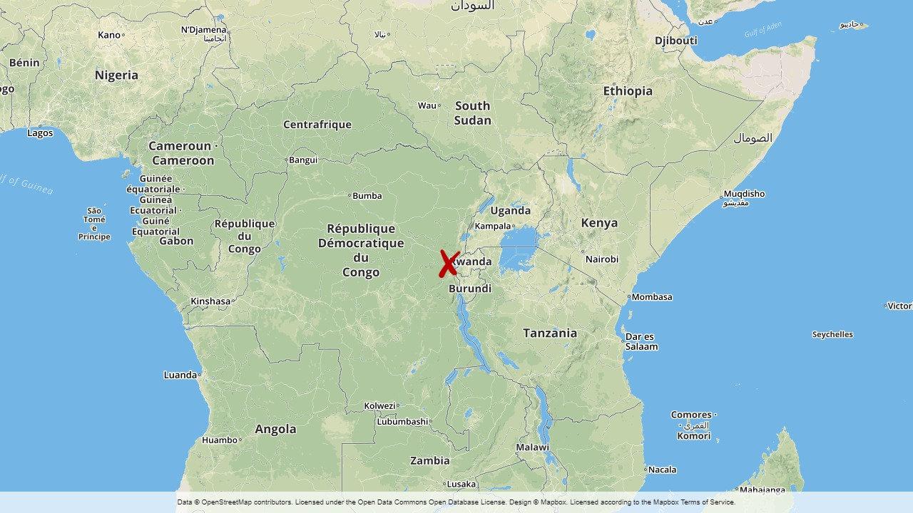 Goma ligger i östligaste Kongo-Kinshasa.