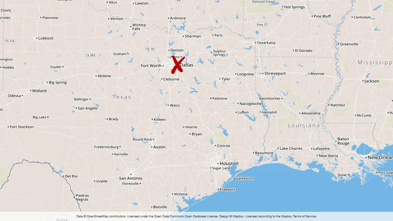Dallas Fox 4 i Texas i USA angreps av en man i pickup.