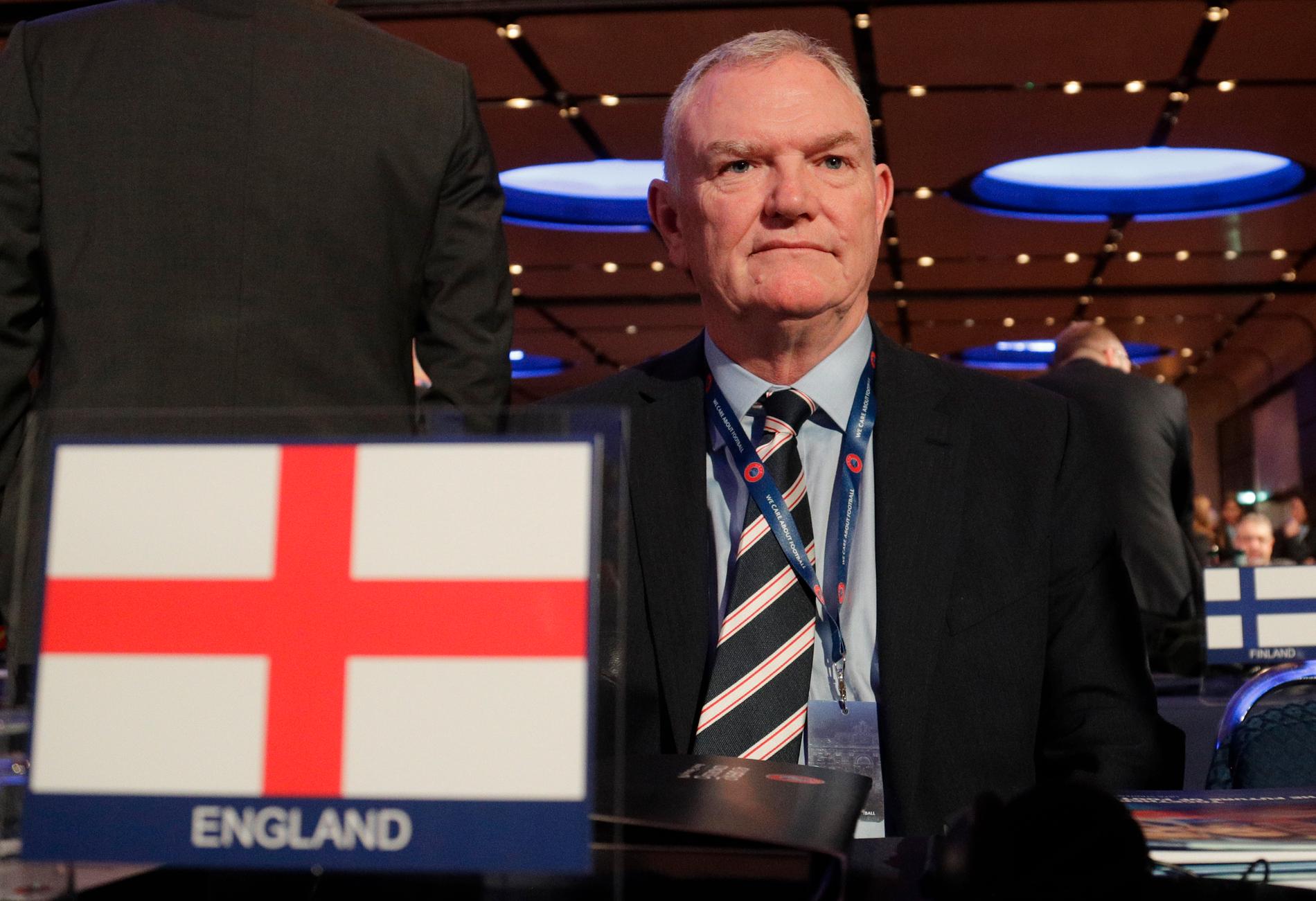 Greg Clarke lämnar positionen som det engelska fotbollsförbundets ordförande och kliver även av uppdraget som vice ordförande i Fifa. Arkivbild.