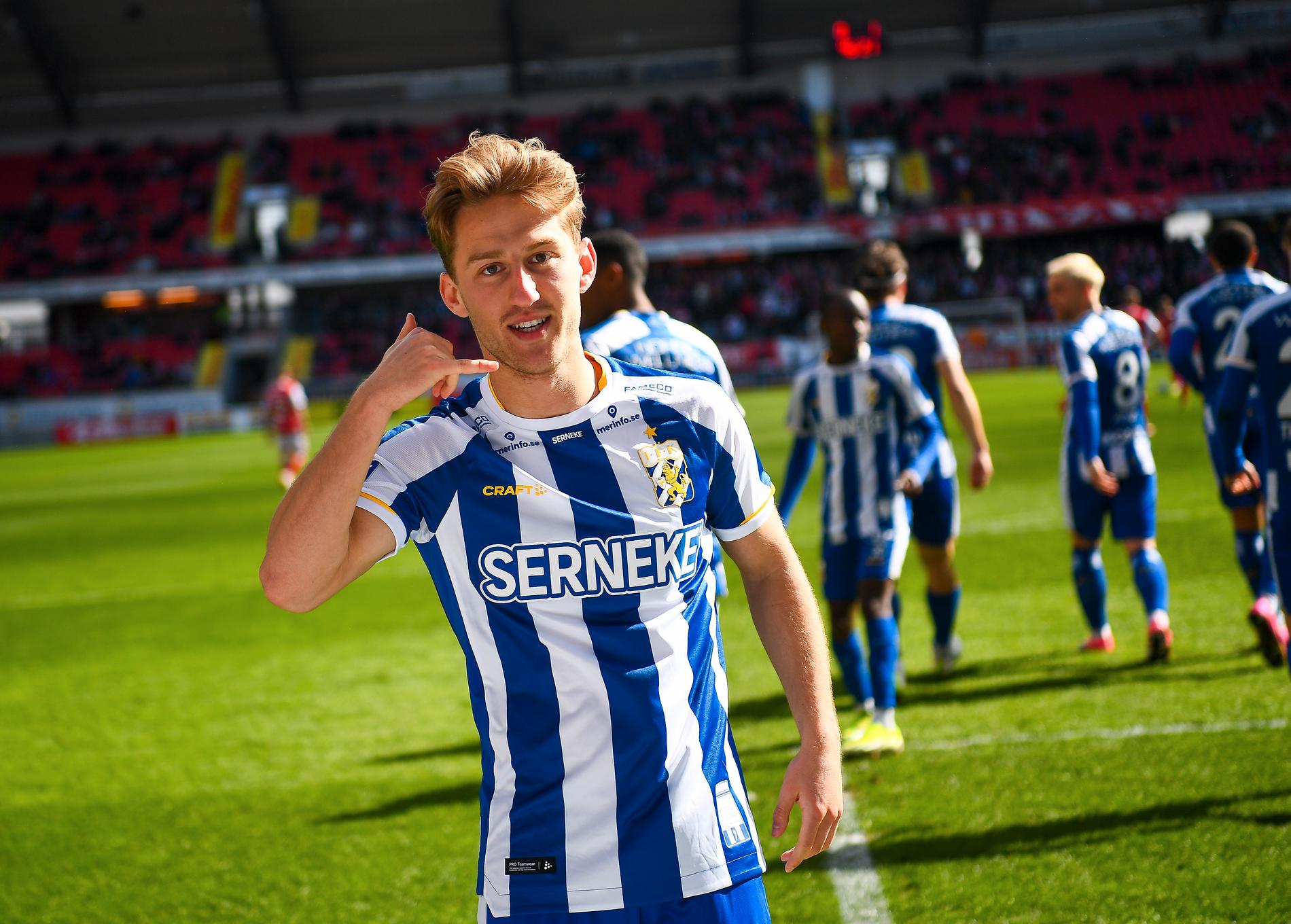 IFK Göteborgs Arbnor Mucolli, segerskytt mot Kalmar FF.