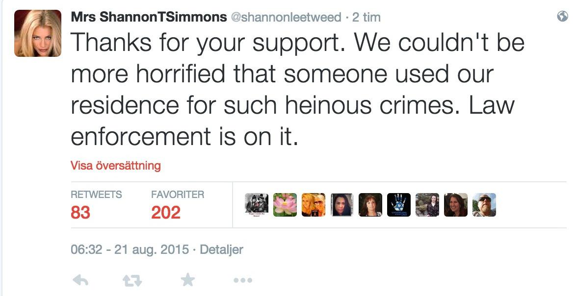 Gene Simmons fru på Twitter.