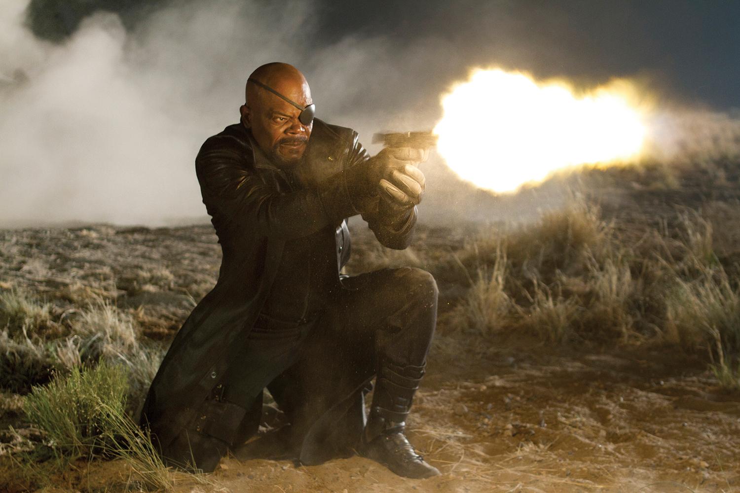 Samuel L. Jackson som Nick Fury i ”The avengers” från 2011.