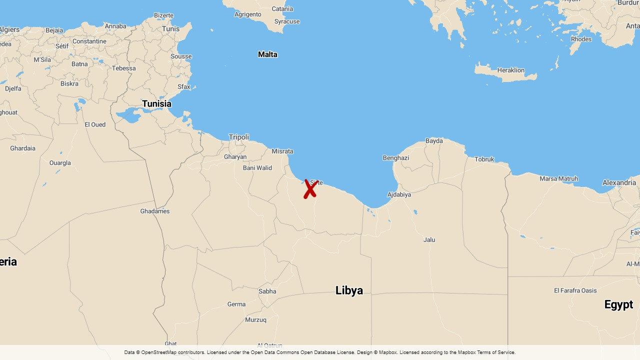 Sirte, Libyen.