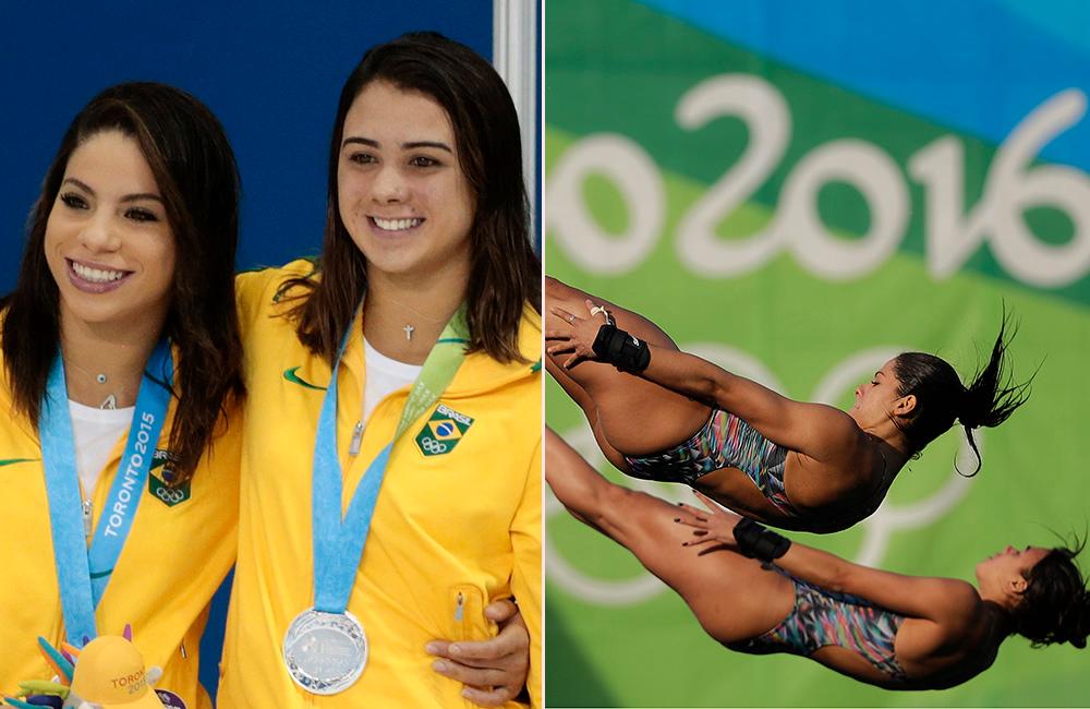 Till vänster: Ingrid Oliveira och Giovanna Pedroso 2015.