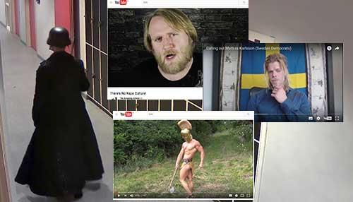 Anton Lundin Pettersson (t v) som för exakt ett år sen mördade tre personer på Kronans skola i Trollhättan, följde vloggarna ”The amazing atheist” (Thomas James Kirk) och ”The golden one” (Marcus Follin).