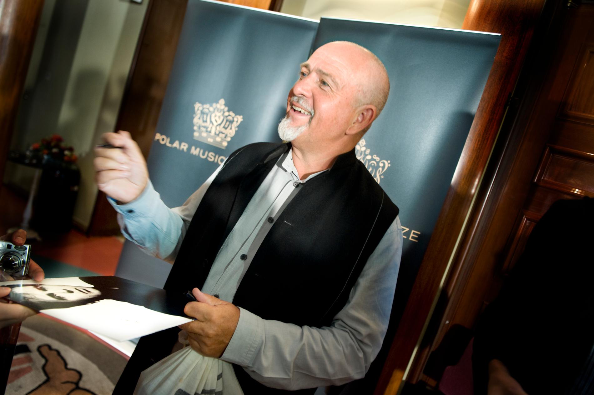 Peter Gabriel tilldelades Polarpriset 2009. Arkivbild.