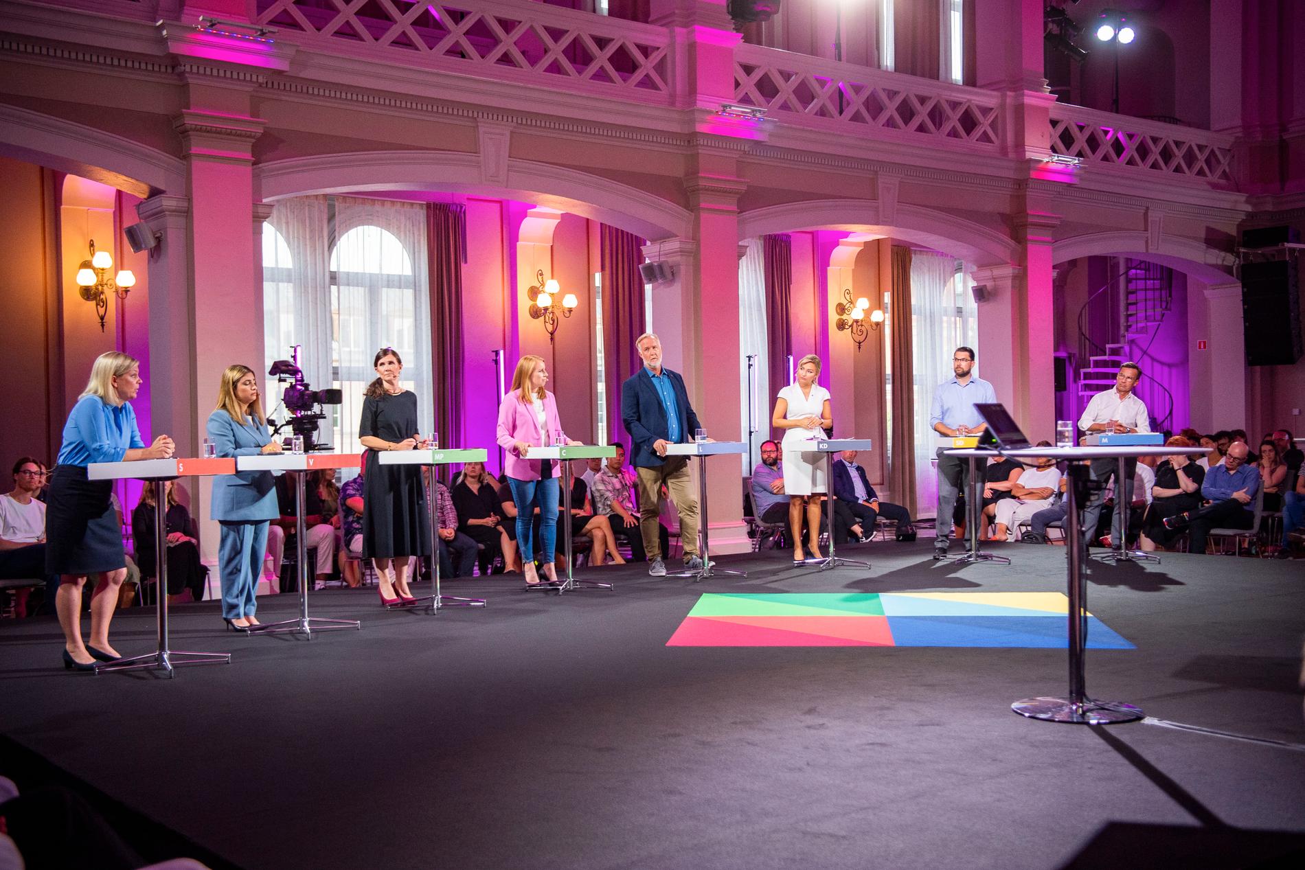Alla partiledare drabbade samman i Aftonbladets partiledardebatt. 
