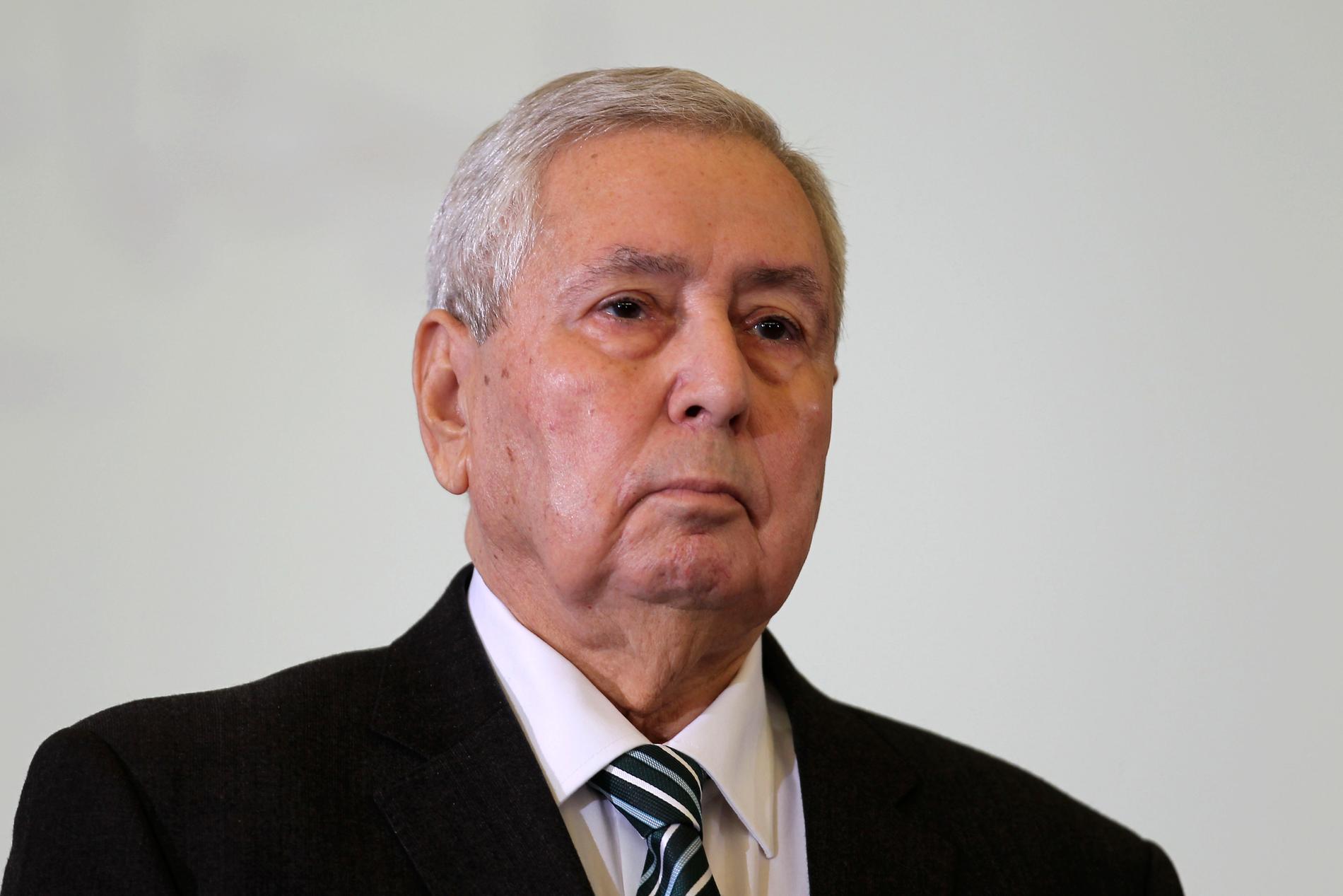 Abdelkader Bensalah är Algeriets interimpresident. Arkivbild.