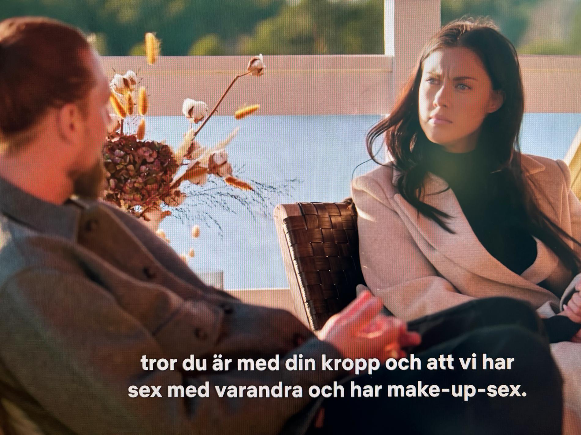 Christofer och Catja i ”Love is blind Sverige”.