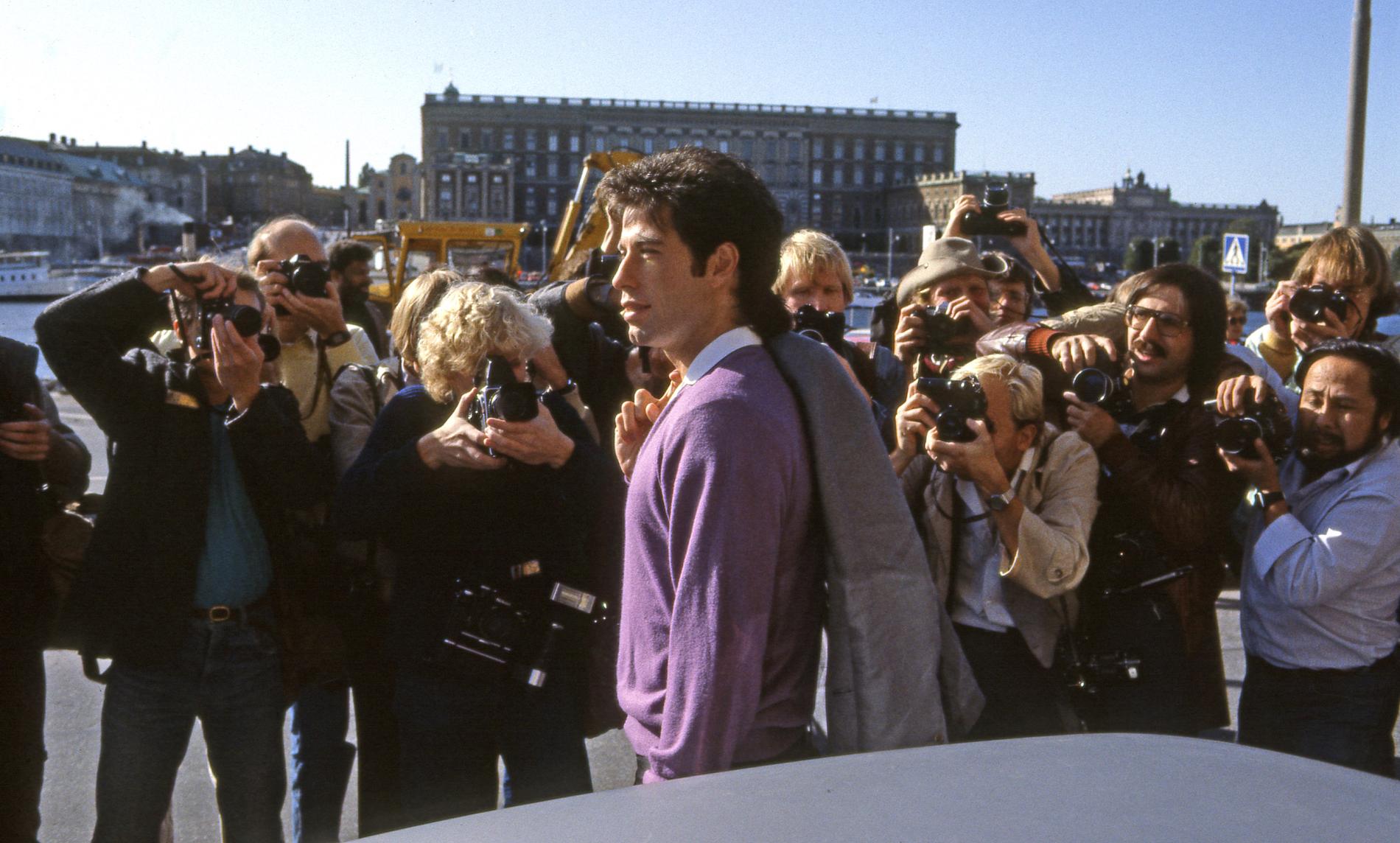 John Travolta i Stockholm 1983.