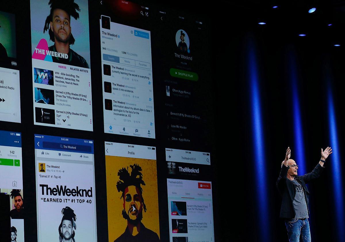 Legendariske skivproducenten Jimmy Iovine presenterade nya musiktjänsten Apple Music på ett evenemang i början av juni.