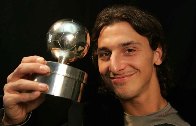 Senhösten 2005 vann Zlatan sin första guldboll. Sedan dess har det blivit tre till, 2007, 2008 och 2009.