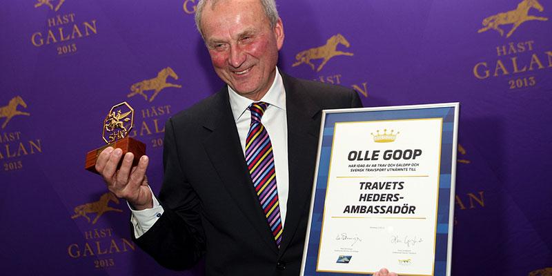 Olle Goop är utnämnd till Travets Hedersambassadör”
