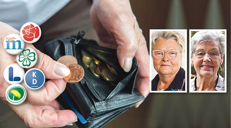 Väljare, låt er inte lockas av vackra ord om bättre pensioner. Det finns inga konkreta och långsiktiga förslag till förbättringar av pensionssystemet från partierna som står bakom pensionssystemet, skriver Eva Eriksson och Berit Bölander.