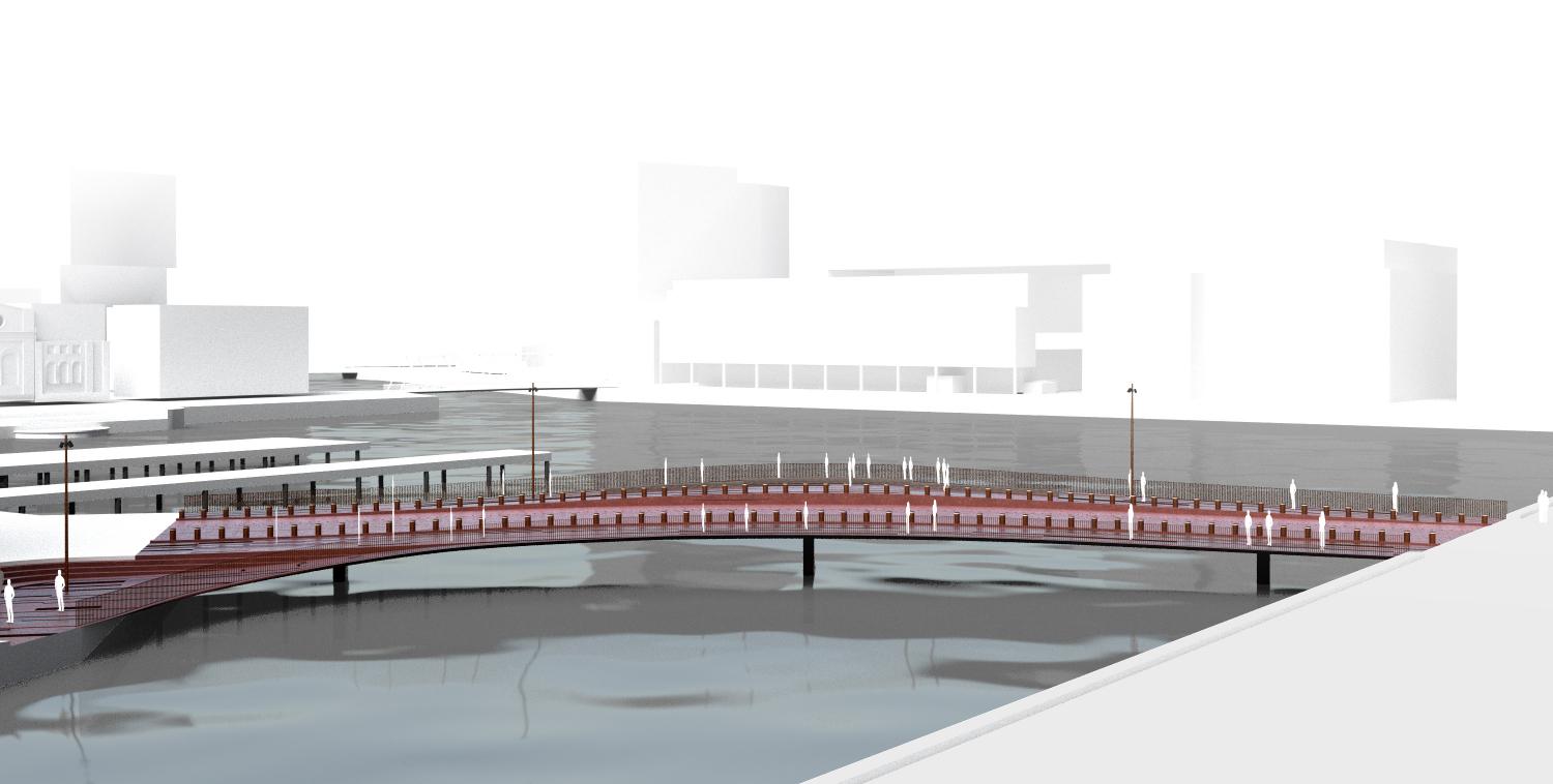 Så här är det tänkt att en av de tre broarna ska se ut. Om fyra år ska den stå klar.